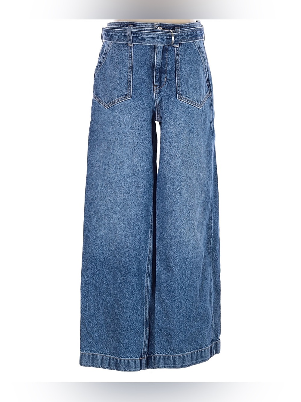 Kancan High-Rise Wide Leg Women's Jeans in Blue